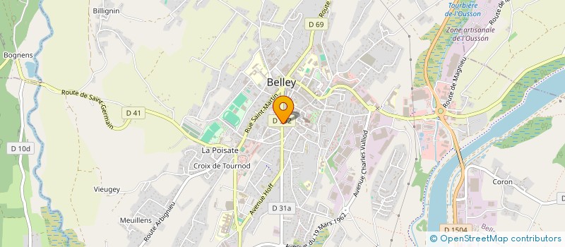 localisation de l'entreprise MONSIEUR MOHAMED ANOUAR à BELLEY