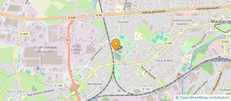 localisation de l'entreprise MONSIEUR MOHAMED-ANOUAR BADRI  MAUBEUGE