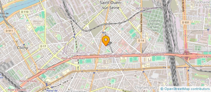 localisation de l'entreprise MONSIEUR MOHAMED AOMAR  SAINT-OUEN-SUR-SEINE