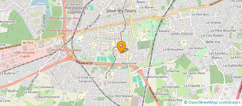 localisation de l'entreprise MONSIEUR MOHAMED AOUAM  JOUE-LES-TOURS