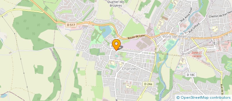 localisation de l'entreprise MONSIEUR MOHAMED AOUIOUA  CHARVIEU-CHAVAGNEUX
