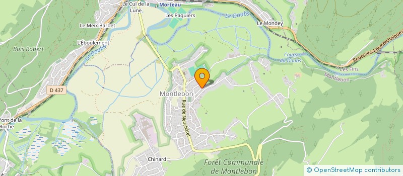 localisation de l'entreprise MONSIEUR MOHAMED AOUZALE  MONTLEBON