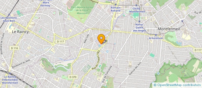 localisation de l'entreprise MONSIEUR MOHAMED AREZKI BABOU à GAGNY