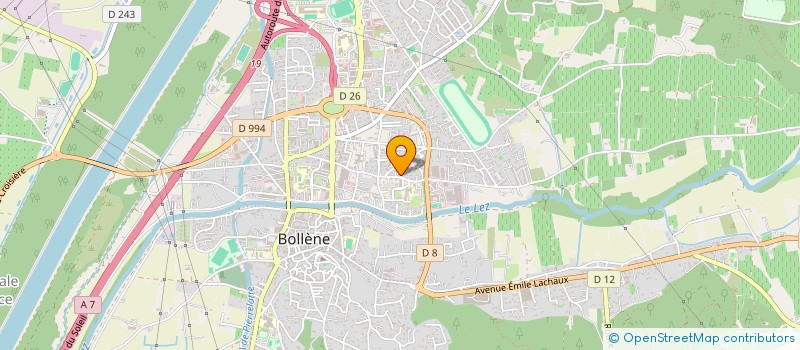 localisation de l'entreprise MONSIEUR MOHAMED AROJAN  BOLLENE