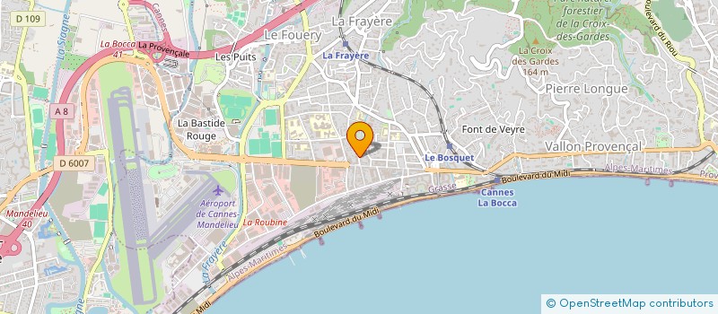 localisation de l'entreprise MONSIEUR MOHAMED AROUSSI à CANNES