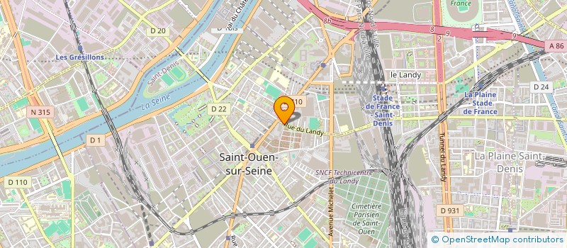 localisation de l'entreprise MONSIEUR MOHAMED ASIF à SAINT-OUEN-SUR-SEINE