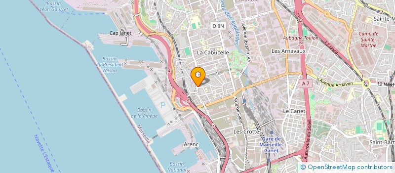 localisation de l'entreprise MONSIEUR MOHAMED ATTALAH à MARSEILLE