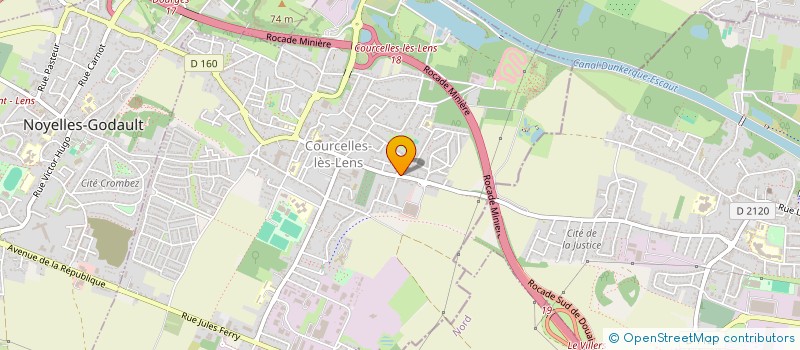 localisation de l'entreprise MONSIEUR MOHAMED AYAD  COURCELLES-LES-LENS