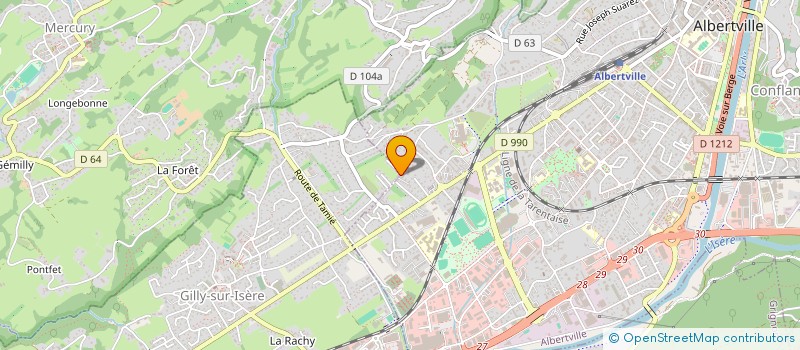 localisation de l'entreprise MONSIEUR MOHAMED AYARI  ALBERTVILLE