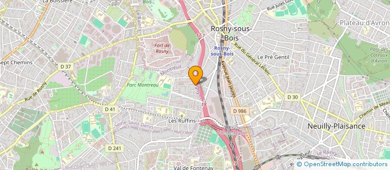 localisation de l'entreprise MONSIEUR MOHAMED AZEROUAL à MONTREUIL