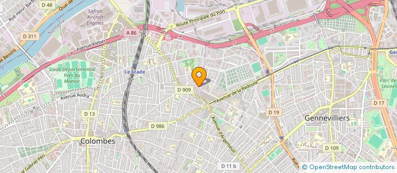 localisation de l'entreprise MONSIEUR MOHAMED AZIRA à COLOMBES