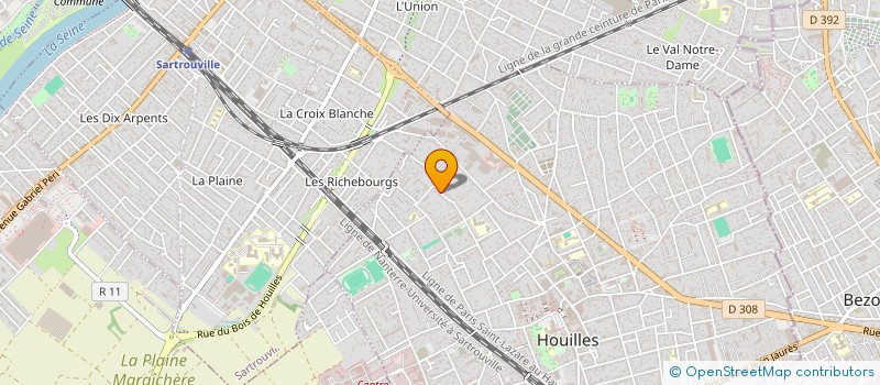 localisation de l'entreprise MONSIEUR MOHAMED AZIZ BOUKADIDA  HOUILLES