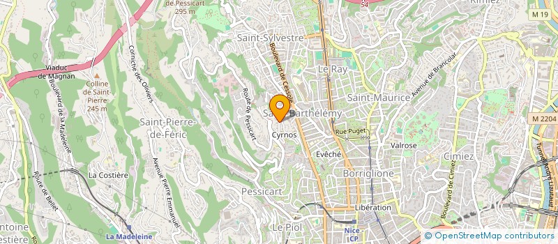 localisation de l'entreprise MONSIEUR MOHAMED AZOUZI à NICE