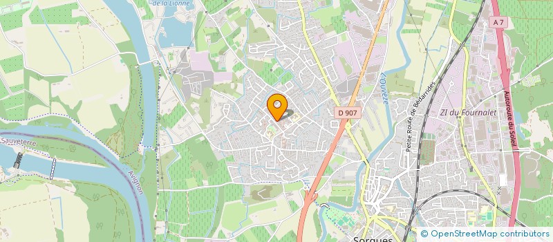 localisation de l'entreprise MONSIEUR MOHAMED AZRHOUDA  SORGUES