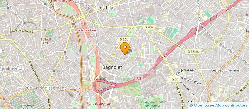localisation de l'entreprise MONSIEUR MOHAMED AZZAOUI à BAGNOLET