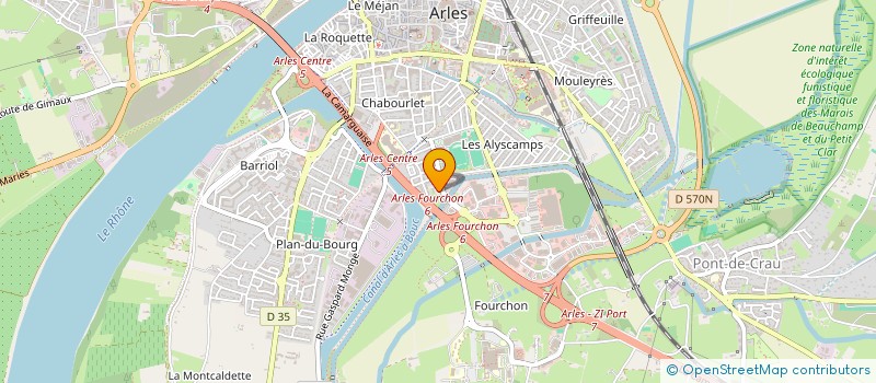 localisation de l'entreprise MONSIEUR MOHAMED AZZAOUI  ARLES