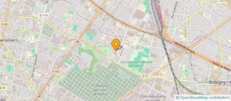 localisation de l'entreprise MONSIEUR MOHAMED BACCAR  BOBIGNY