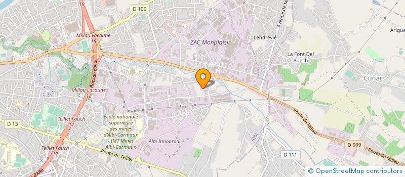 localisation de l'entreprise MONSIEUR MOHAMED BACHIR à ALBI