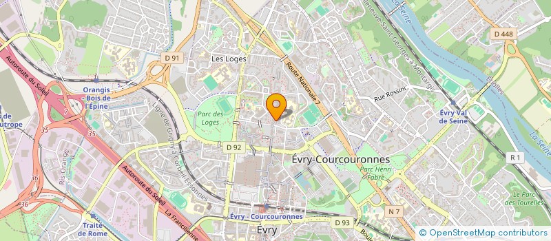 localisation de l'entreprise MONSIEUR MOHAMED BACHIRI  EVRY-COURCOURONNES