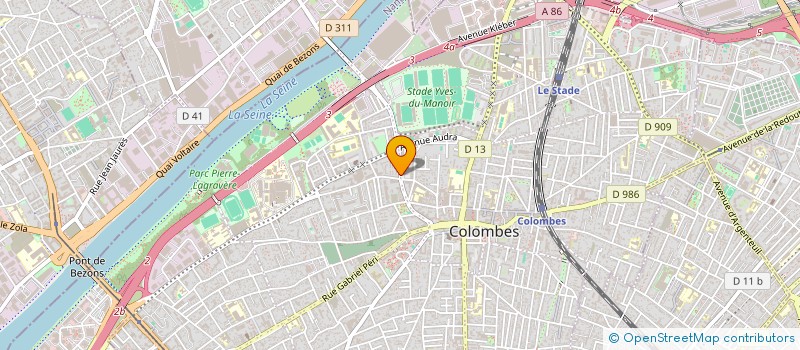 localisation de l'entreprise MONSIEUR MOHAMED BADAOUI MASRAF  COLOMBES