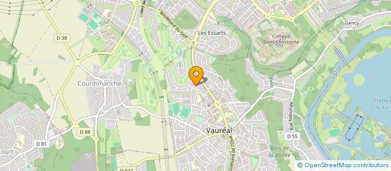 localisation de l'entreprise MONSIEUR MOHAMED BADIROU  VAUREAL