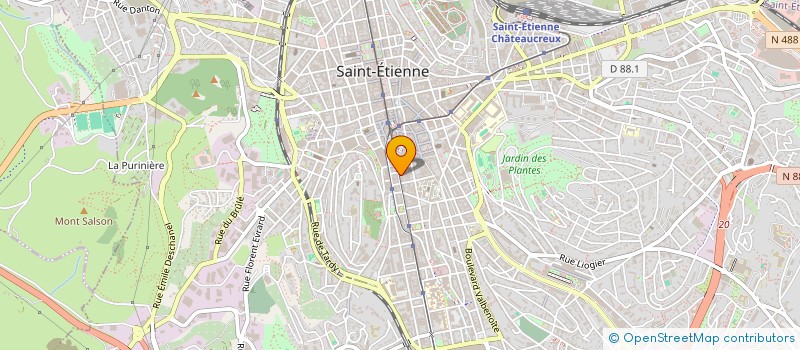 localisation de l'entreprise MONSIEUR MOHAMED BAHRIA  SAINT-ETIENNE