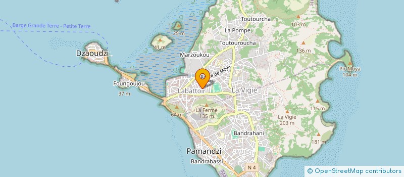 localisation de l'entreprise MONSIEUR MOHAMED BAKARI à DZAOUDZI