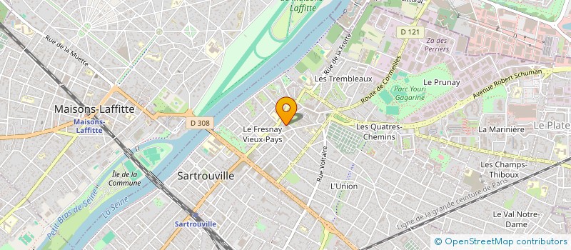 localisation de l'entreprise MONSIEUR MOHAMED BAKHOUCHE  SARTROUVILLE