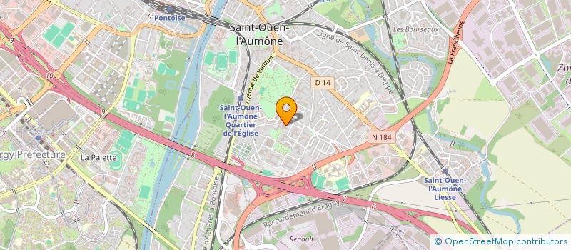 localisation de l'entreprise MONSIEUR MOHAMED BALDI  ST OUEN L AUMONE