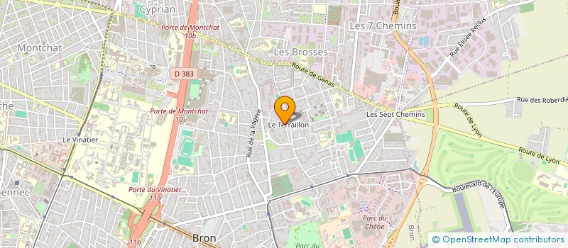 localisation de l'entreprise MONSIEUR MOHAMED BALHI à BRON