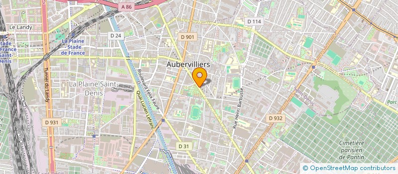 localisation de l'entreprise MONSIEUR MOHAMED BAOU  AUBERVILLIERS