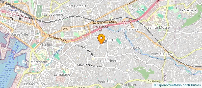 localisation de l'entreprise MONSIEUR MOHAMED BARHOUMIA  TOULON