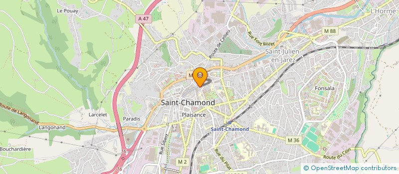 localisation de l'entreprise MONSIEUR MOHAMED BARRA  SAINT-CHAMOND