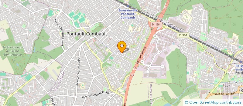 localisation de l'entreprise MONSIEUR MOHAMED BATBOUT  PONTAULT-COMBAULT