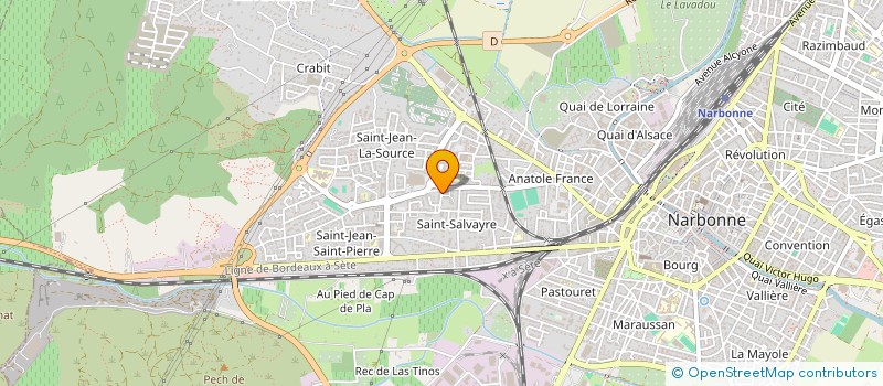 localisation de l'entreprise MONSIEUR MOHAMED BATCHALI  NARBONNE