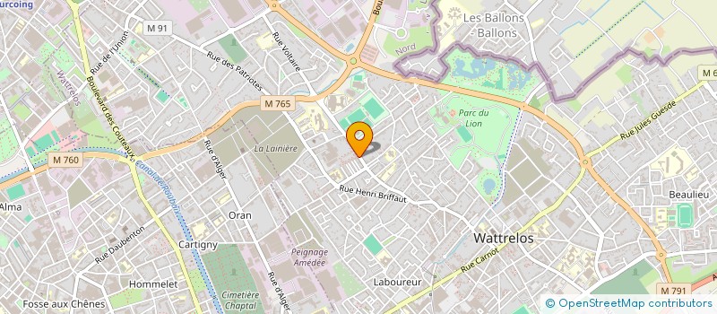 localisation de l'entreprise MONSIEUR MOHAMED BATTIKH  WATTRELOS