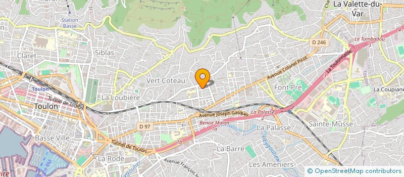 localisation de l'entreprise MONSIEUR MOHAMED BECHRIFIA  TOULON