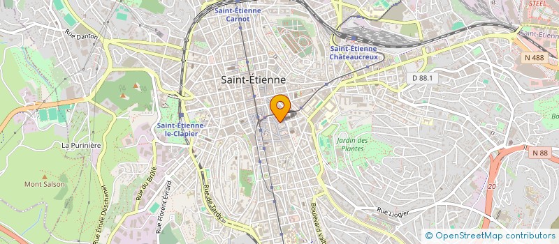 localisation de l'entreprise MONSIEUR MOHAMED BELALA  SAINT-ETIENNE