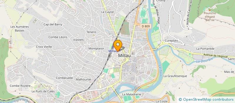 localisation de l'entreprise MONSIEUR MOHAMED BEN ABDELLAH AGHZOUT à MILLAU