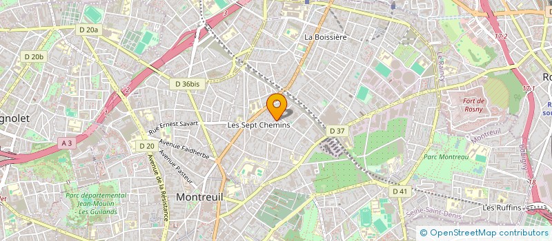 localisation de l'entreprise MONSIEUR MOHAMED BEN AMIRA à MONTREUIL