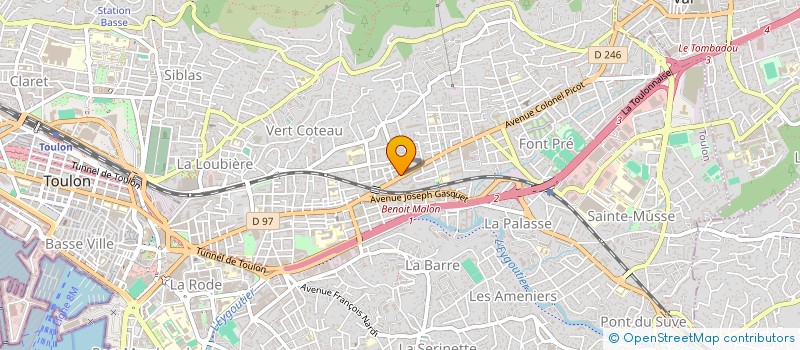 localisation de l'entreprise MONSIEUR MOHAMED BEN SALEM  TOULON