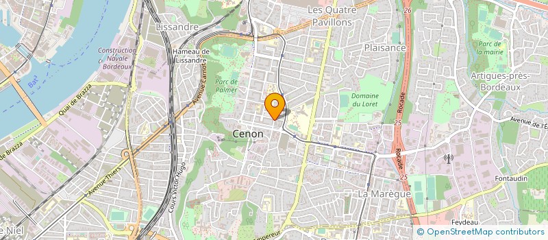 localisation de l'entreprise MONSIEUR MOHAMED BEN SALEM  CENON