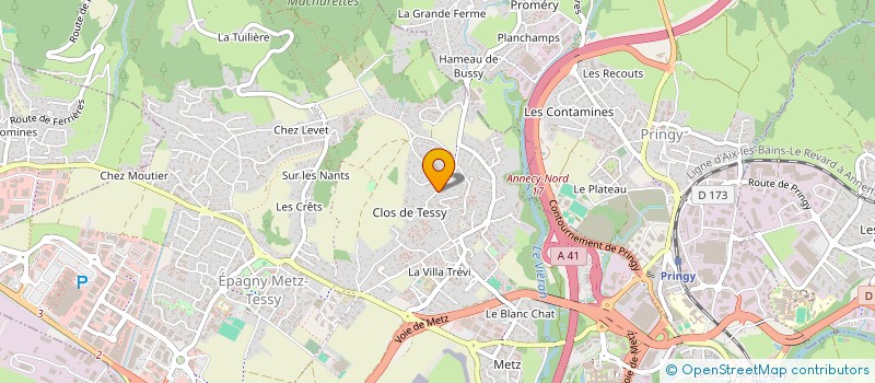 localisation de l'entreprise MONSIEUR MOHAMED BEN SALEM  EPAGNY METZ-TESSY