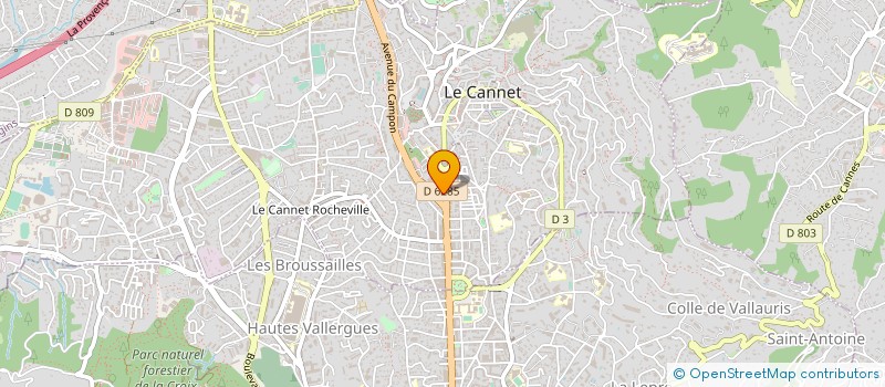 localisation de l'entreprise MONSIEUR MOHAMED BEN TORKIA à LE CANNET