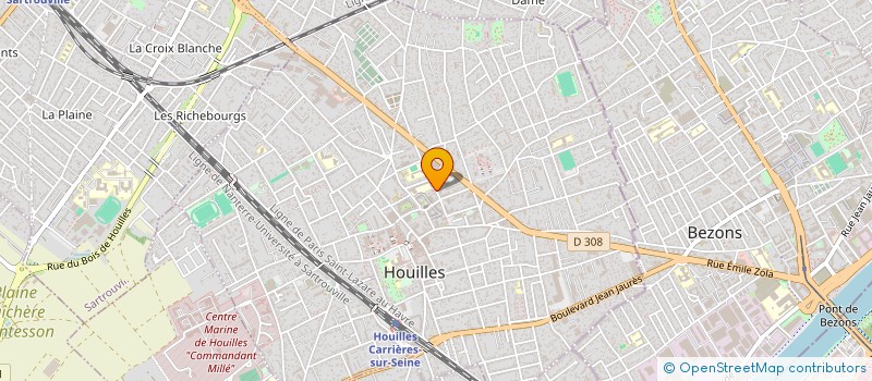 localisation de l'entreprise MONSIEUR MOHAMED BENABOU  HOUILLES