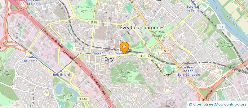 localisation de l'entreprise MONSIEUR MOHAMED BENALI à EVRY-COURCOURONNES