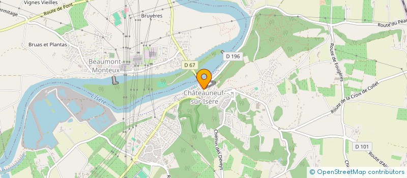 localisation de l'entreprise MONSIEUR MOHAMED BENALI  CHATEAUNEUF-SUR-ISERE