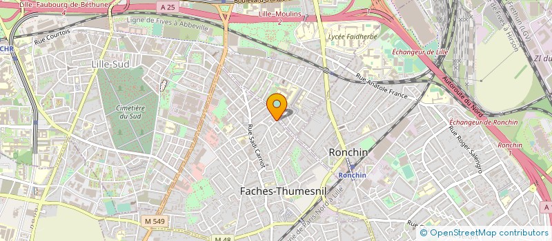 localisation de l'entreprise MONSIEUR MOHAMED BENAMAR à FACHES-THUMESNIL