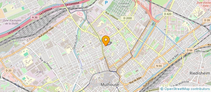 localisation de l'entreprise MONSIEUR MOHAMED BENAMAR  MULHOUSE