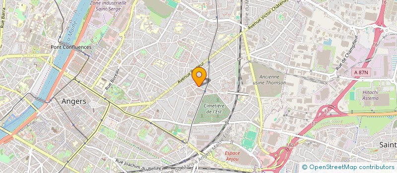 localisation de l'entreprise MONSIEUR MOHAMED BENAMAR KERFAH à ANGERS